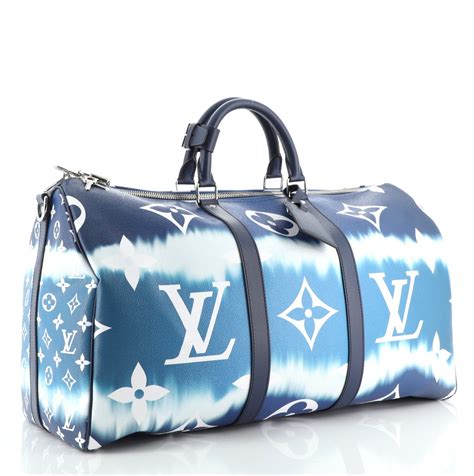 louis vuitton keepall bandouliere monogram 50 blue|keepall bandoulière 50 price.